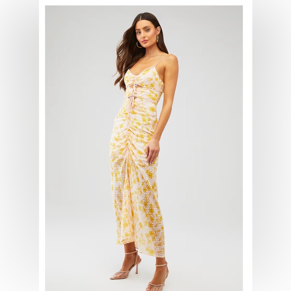 Significant Other Angelina Dress in Pineapple Palm Size 4